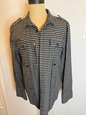 NEW 7 For All Mankind 100% cotton Check Field Jacket Pea Coat Mens XL shacket
